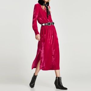 Zara Pink Velvet Dress - SOLD OUT